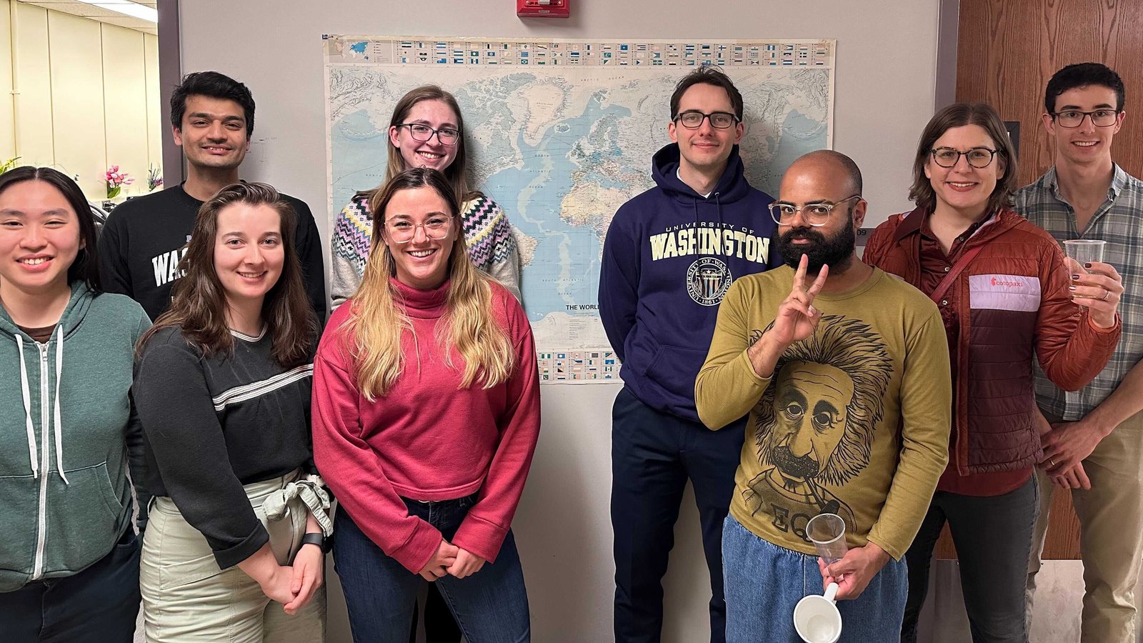 Kacper Lachowski with the Pozzo Research Group after his dissertation defense
